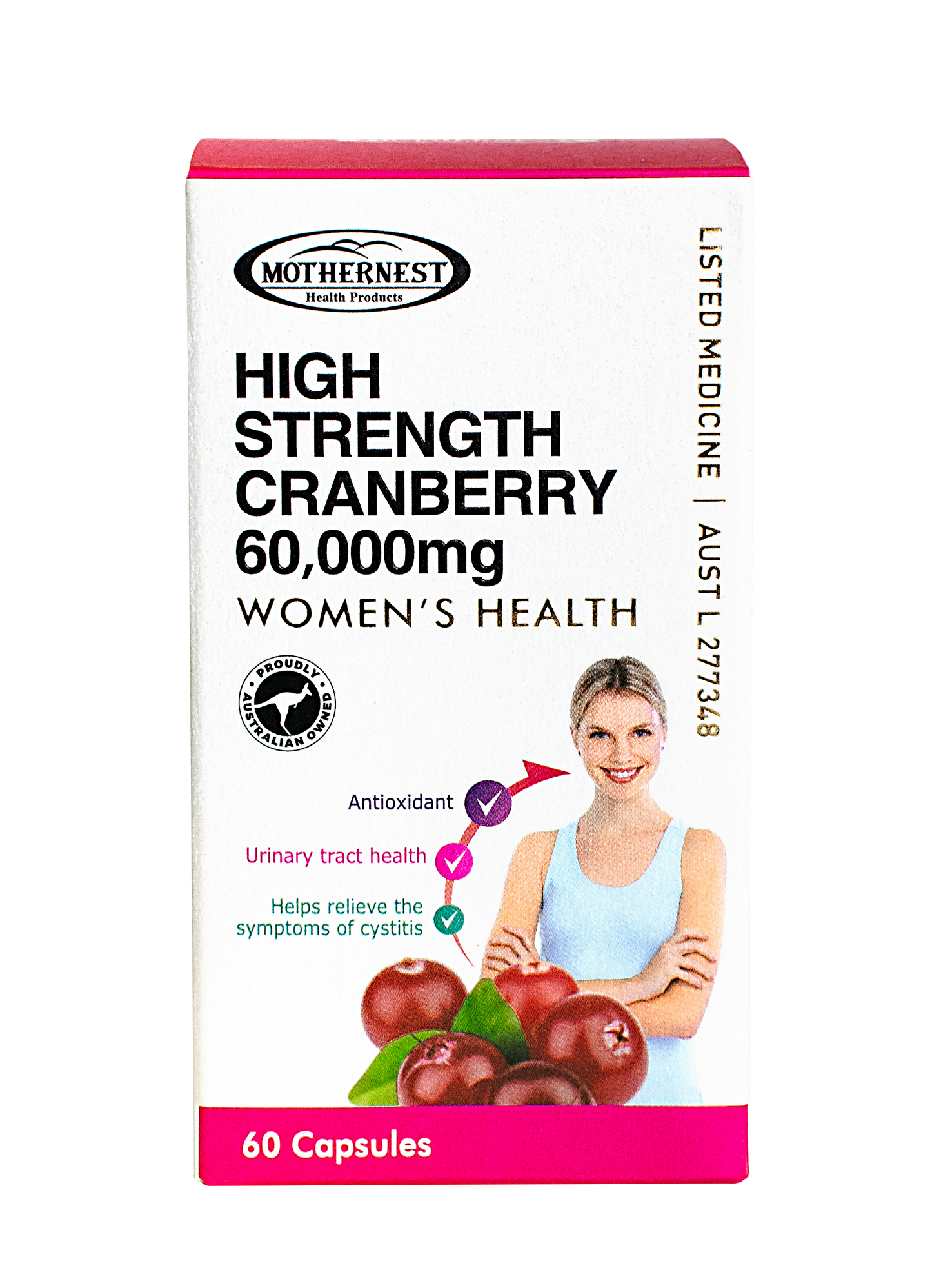 Mothernest Cranberry 60,000mg (60 Caps)