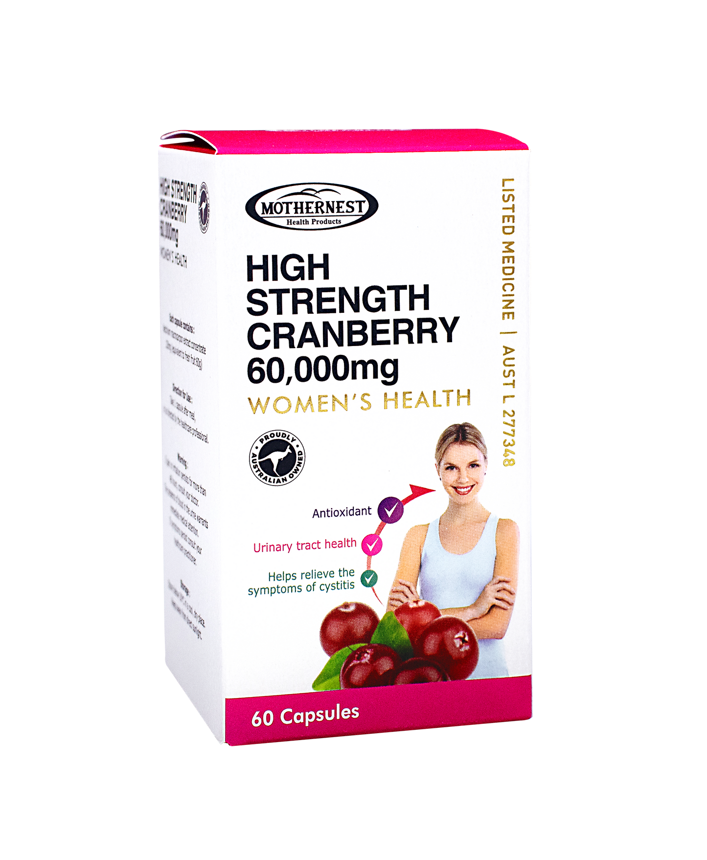 Mothernest Cranberry 60,000mg (60 Caps)
