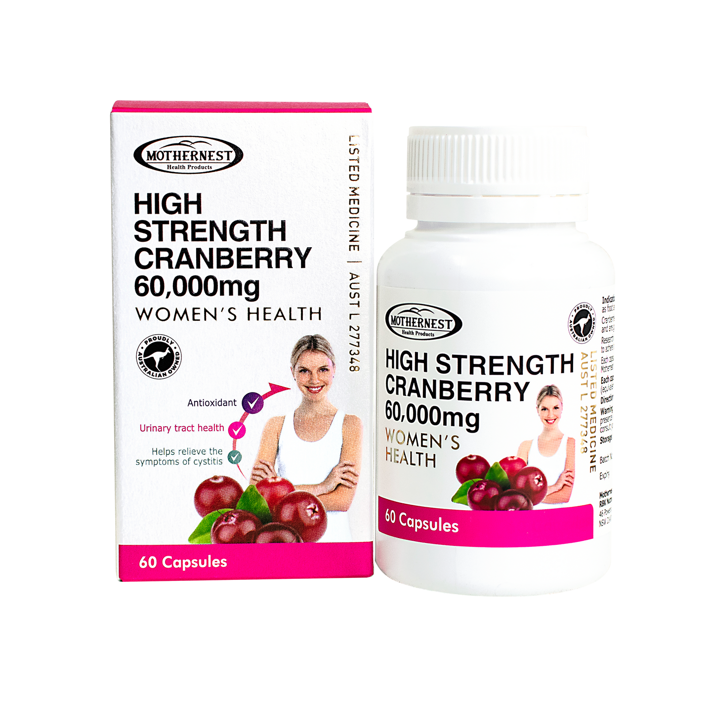 Mothernest Cranberry 60,000mg (60 Caps)