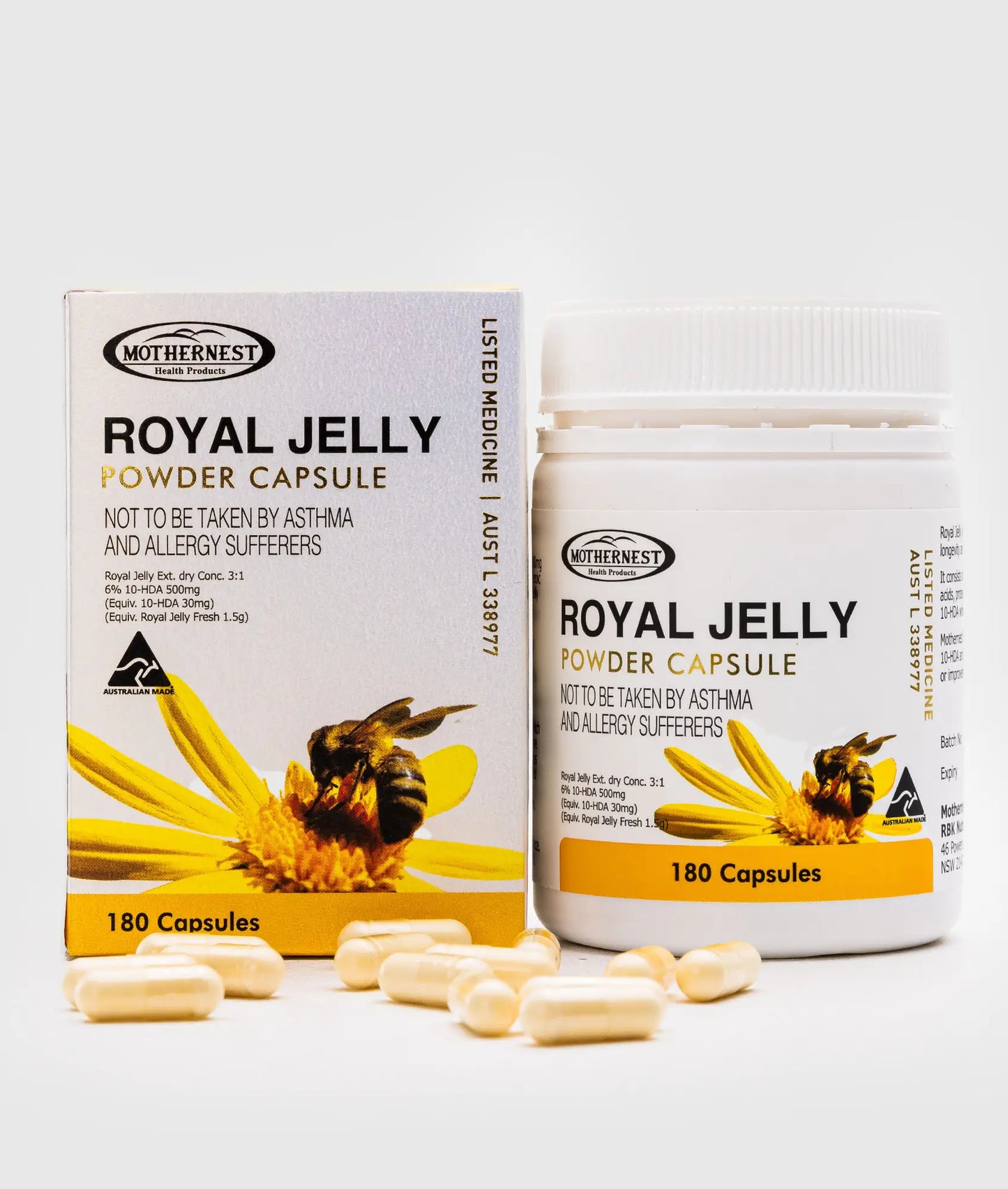 마더네스트 로얄젤리 파우더 500mg 180캡슐