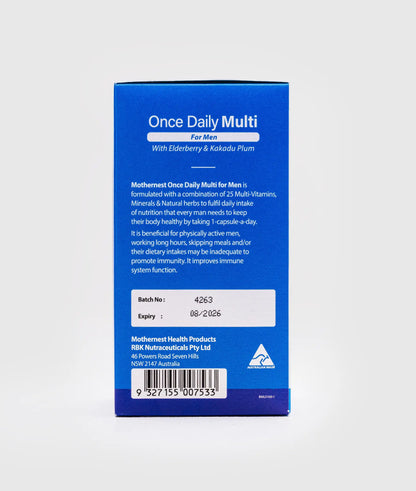 Mothernest Once Daily Multi for Men 180 Caps