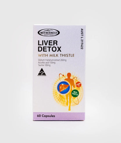 Mothernest Liver Detox with Milk Thistle 60 Caps