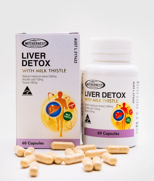 Mothernest Liver Detox with Milk Thistle 60 Caps