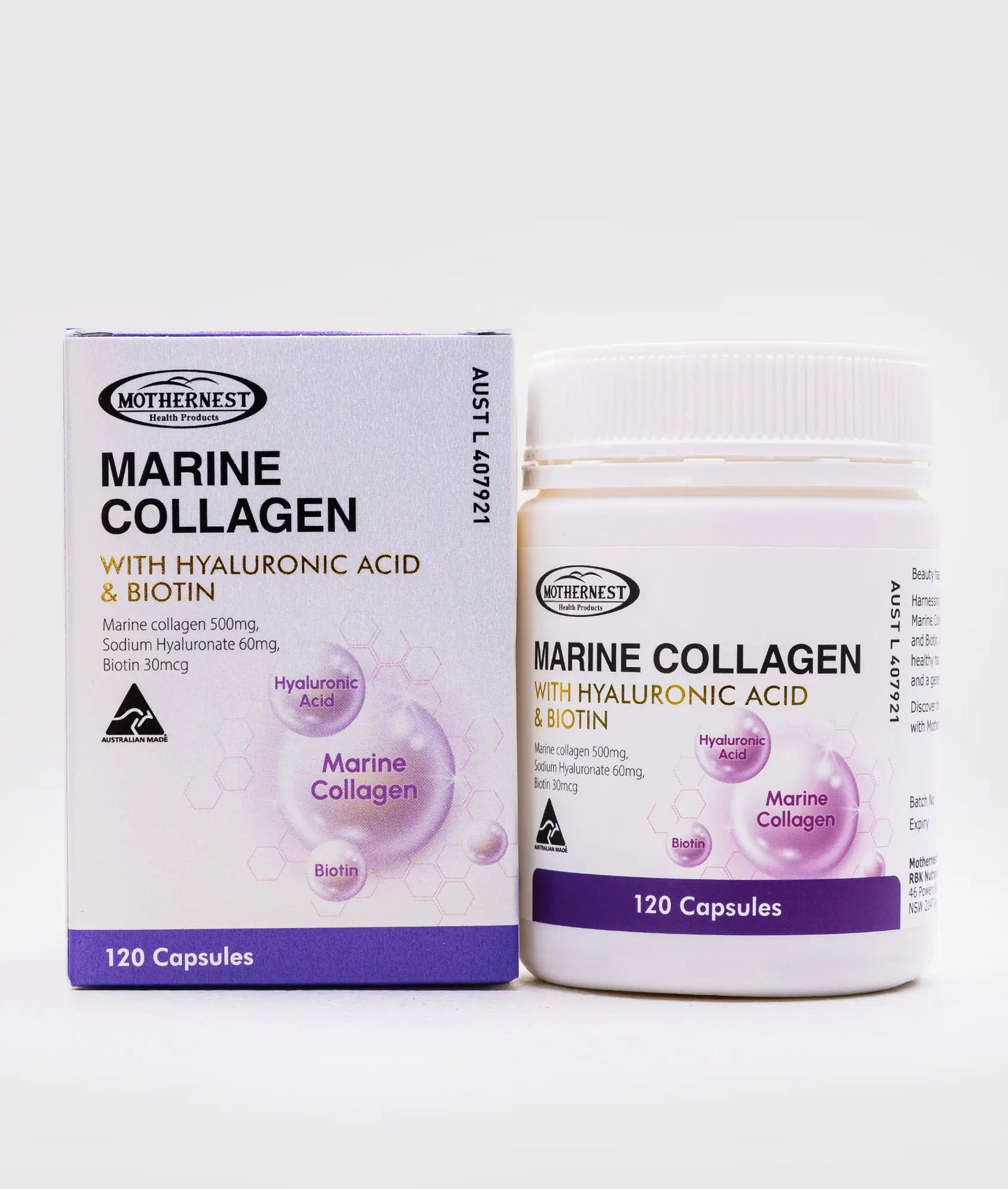 Mothernest Marine Collagen (120 Caps)