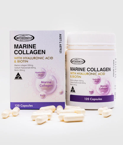Mothernest Marine Collagen (120 Caps)