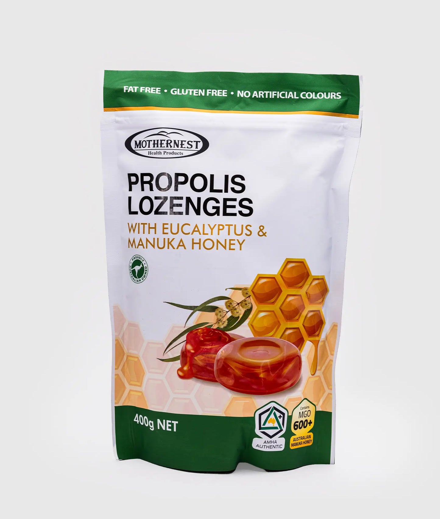 Mothernest Propolis Lozenges with Eucalyptus & Manuka Honey 400g