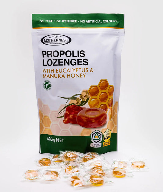Mothernest Propolis Lozenges with Eucalyptus & Manuka Honey 400g