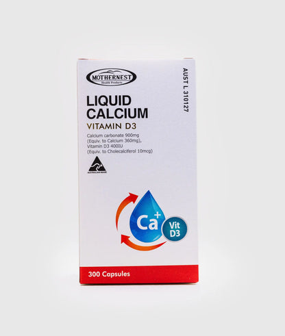 Mothernest Liquid Calcium + Vitamin D3 300 Caps