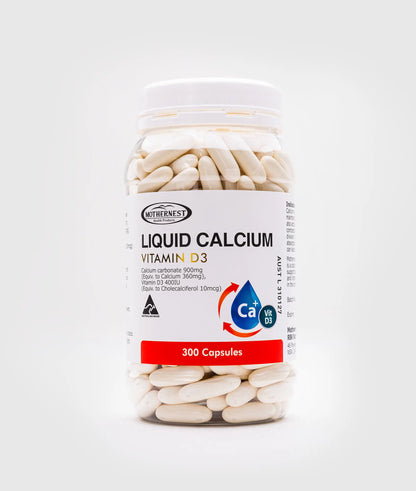 Mothernest Liquid Calcium + Vitamin D3 300 Caps
