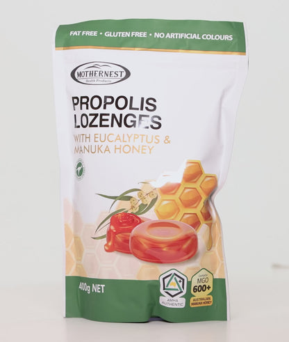 Mothernest Propolis Lozenges with Eucalyptus & Manuka Honey 400g
