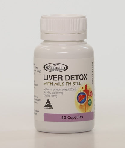 Mothernest Liver Detox with Milk Thistle 60 Caps